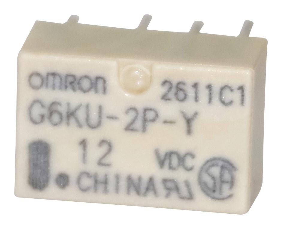 Omron Electronic Components G6Ku-2P-Y  Dc12 Signal Relay, Dpdt, 12Vdc, 1A, Tht