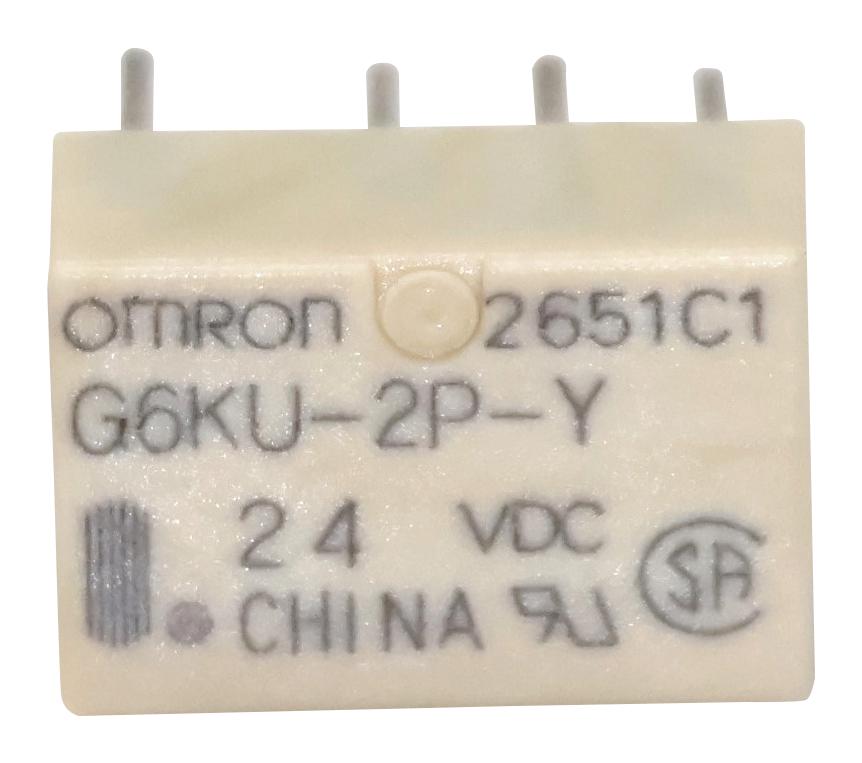 Omron Electronic Components G6Ku-2P-Y  Dc24 Signal Relay, Dpdt, 24Vdc, 1A, Th