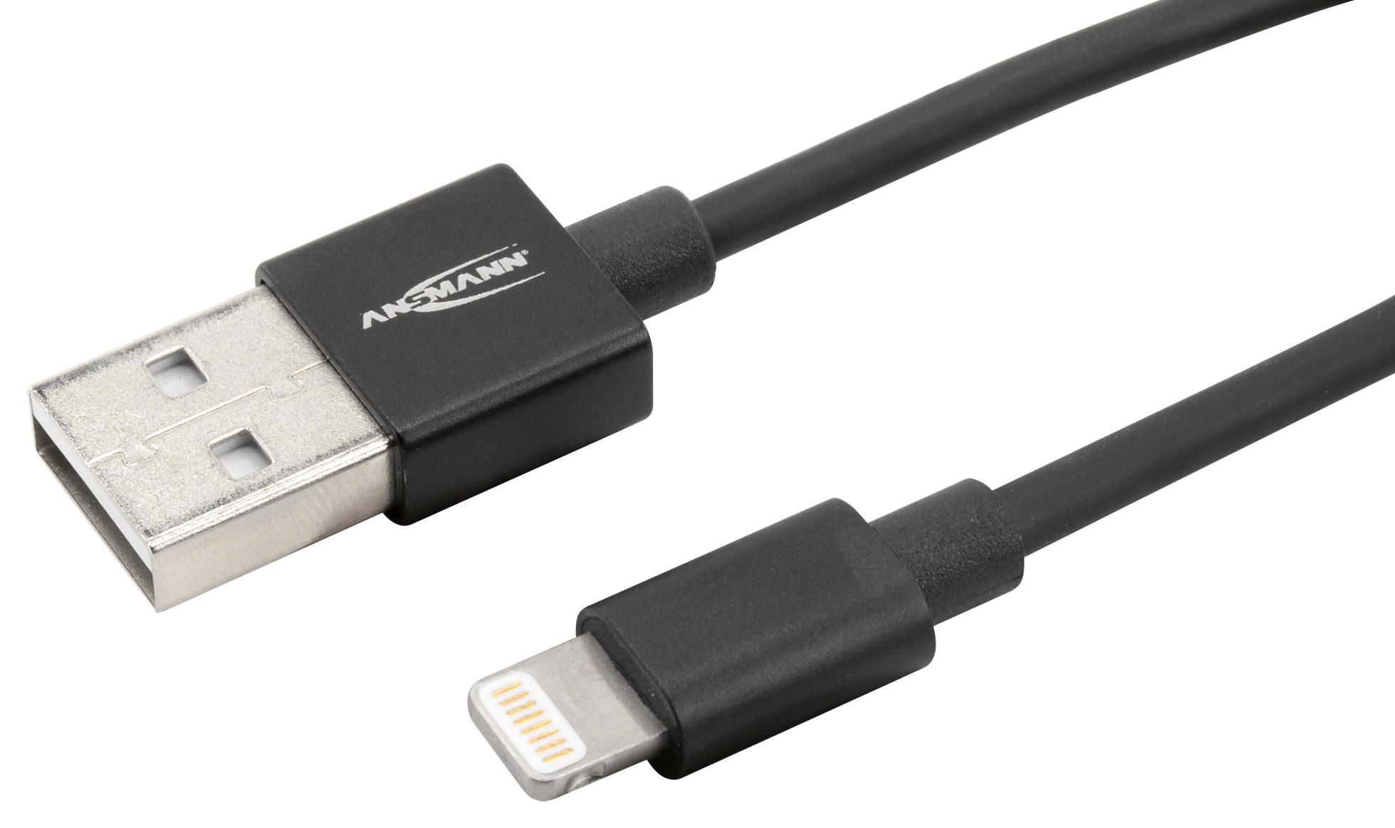 Ansmann 1700-0079 Usb Cable, A Plug-Lightning Conn, 2M