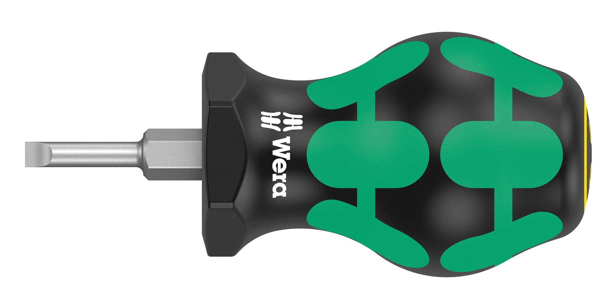 Wera 335 Stubby 0,6 X 3,5 X 25 Mm Stubby Screwdriver, Slot, 3.5Mm, 24.5Mm