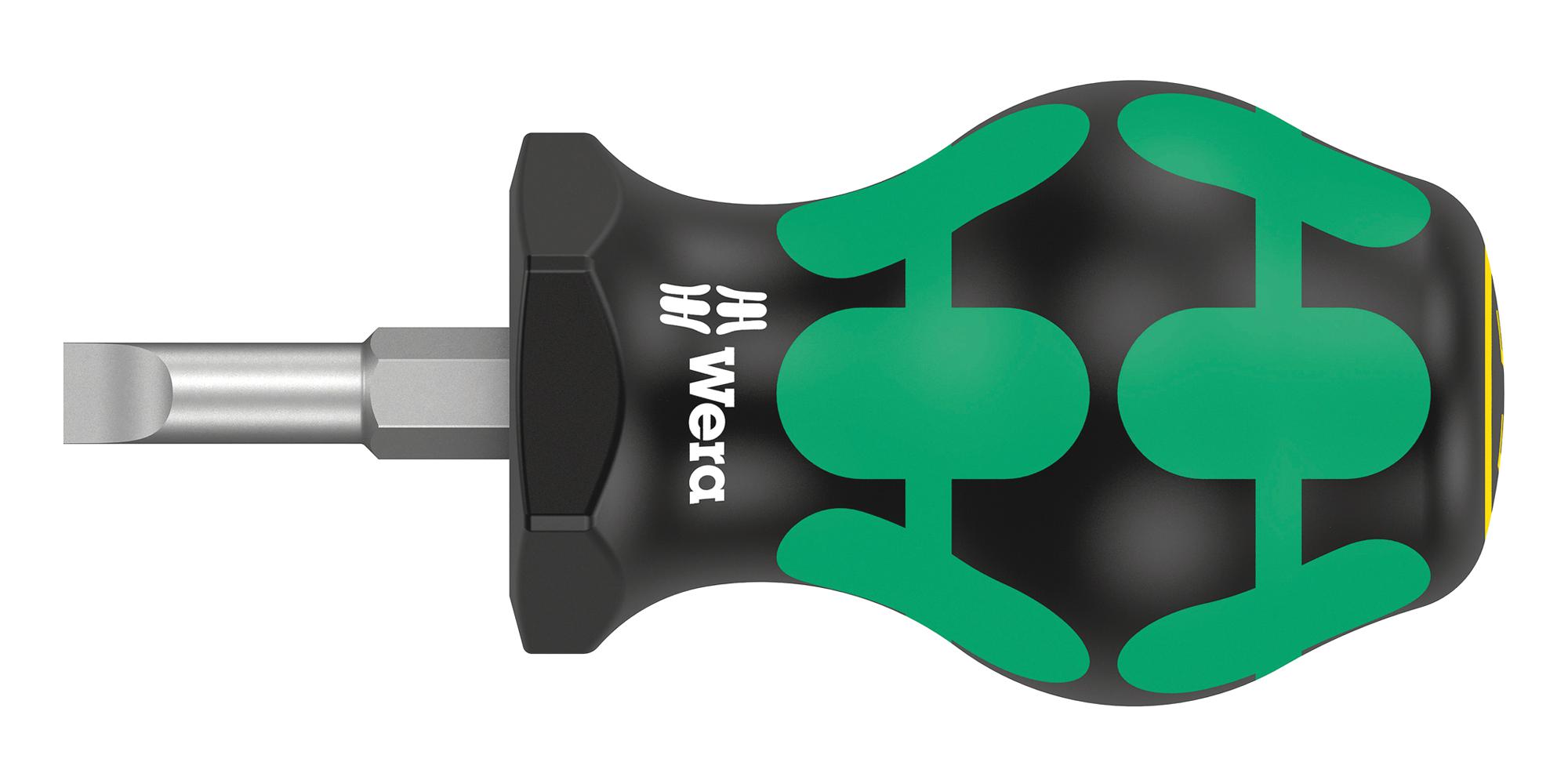 Wera 335 Stubby 1,0 X 5,5 X 25 Mm Stubby Screwdriver, Slot, 5.5Mm, 24.5Mm