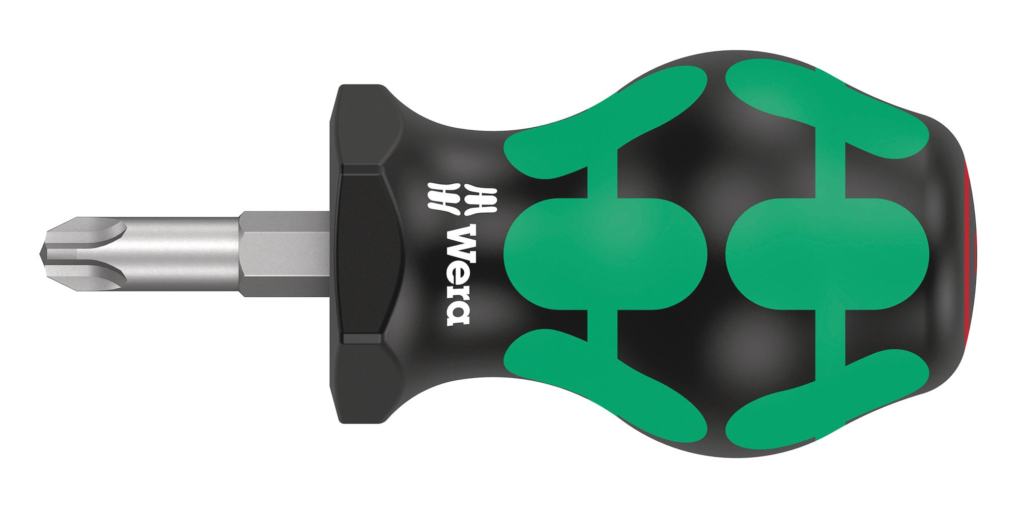 Wera 350 Stubby Ph 3 X 25 Mm Phillips Screwdriver, Ph3, 79Mm