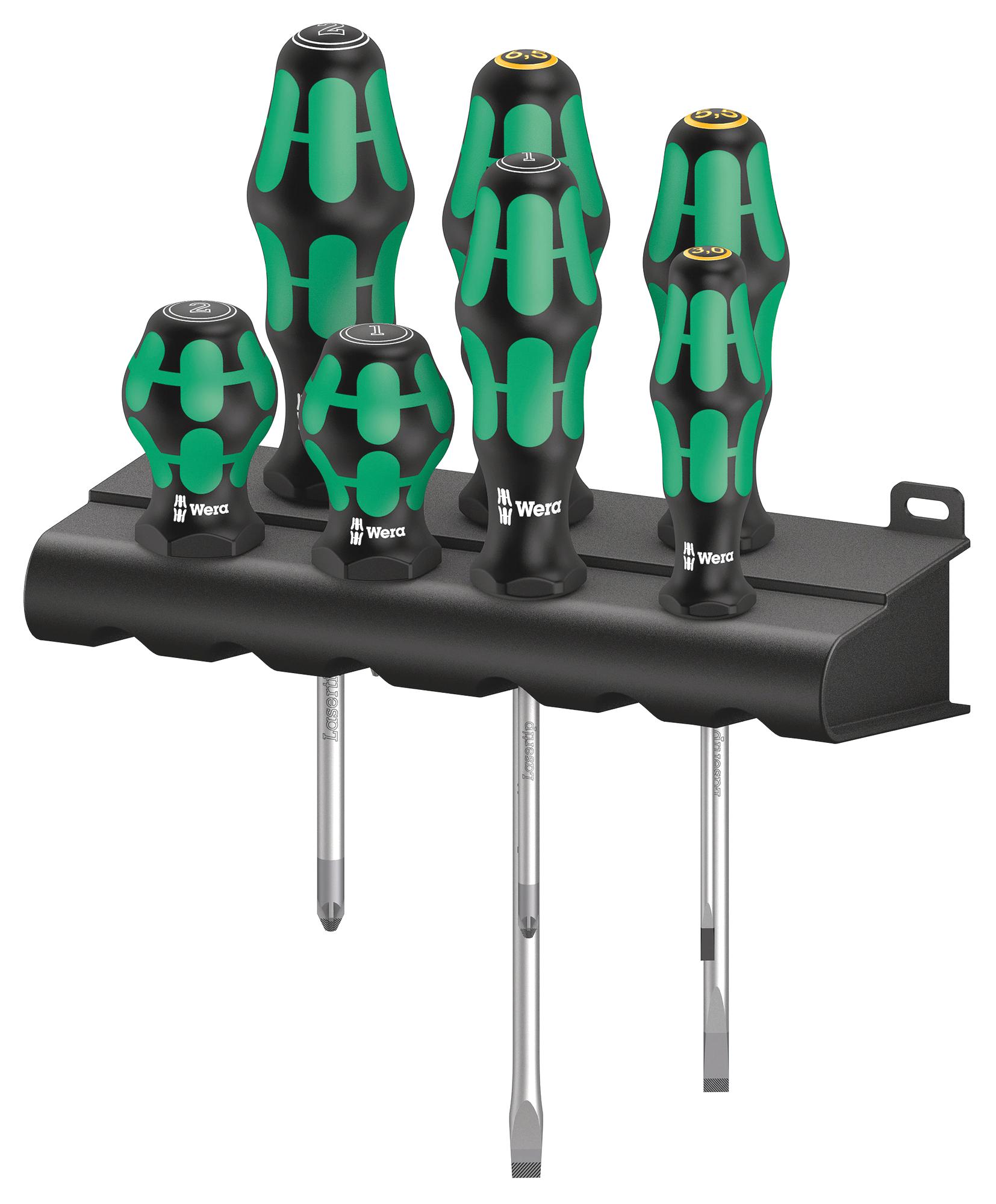 Wera 300/7 Mix 2 Screwdriver Set, 7Pc