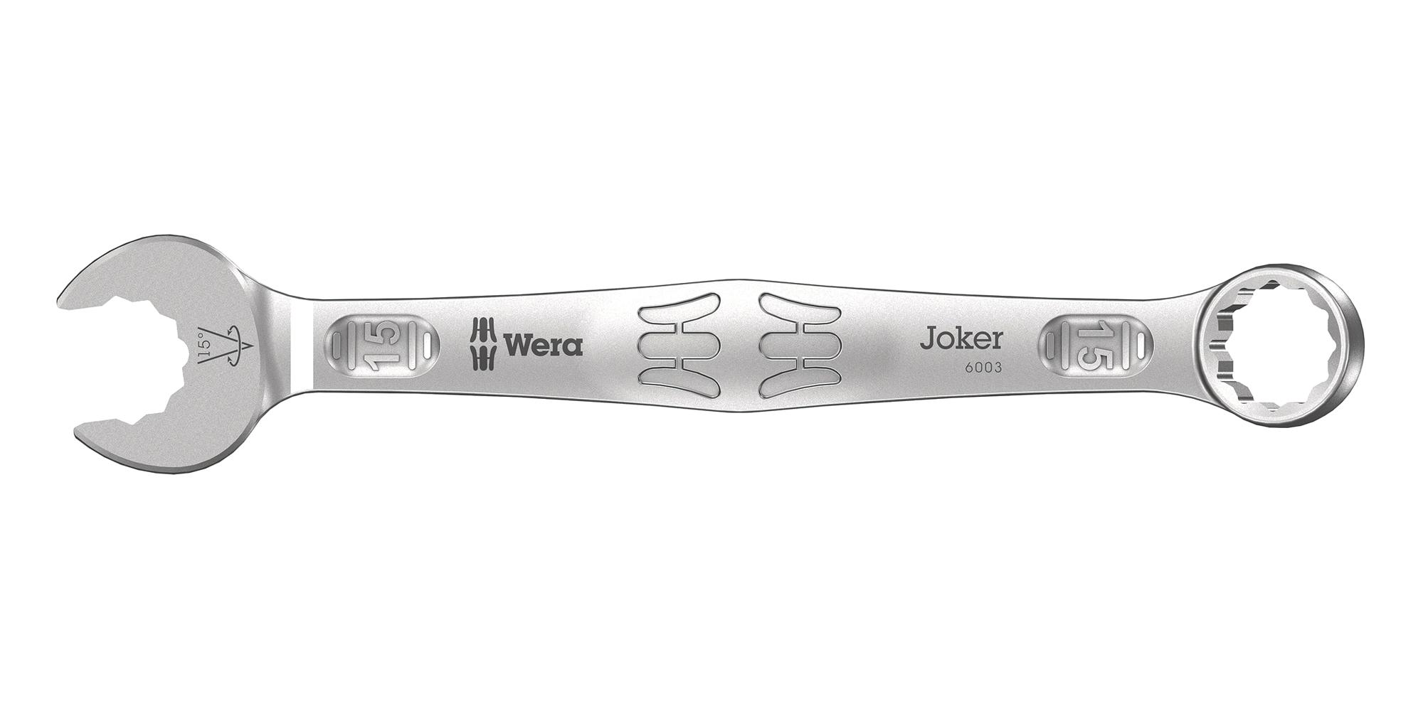 Wera 6003 Joker 15 Joker Ring Spanner, 15Mm, 174Mm