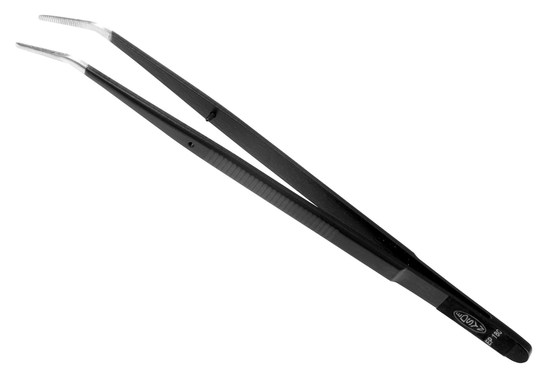 Edsyn Ep 180 Esd Tweezer, Bent/pointed, 155Mm