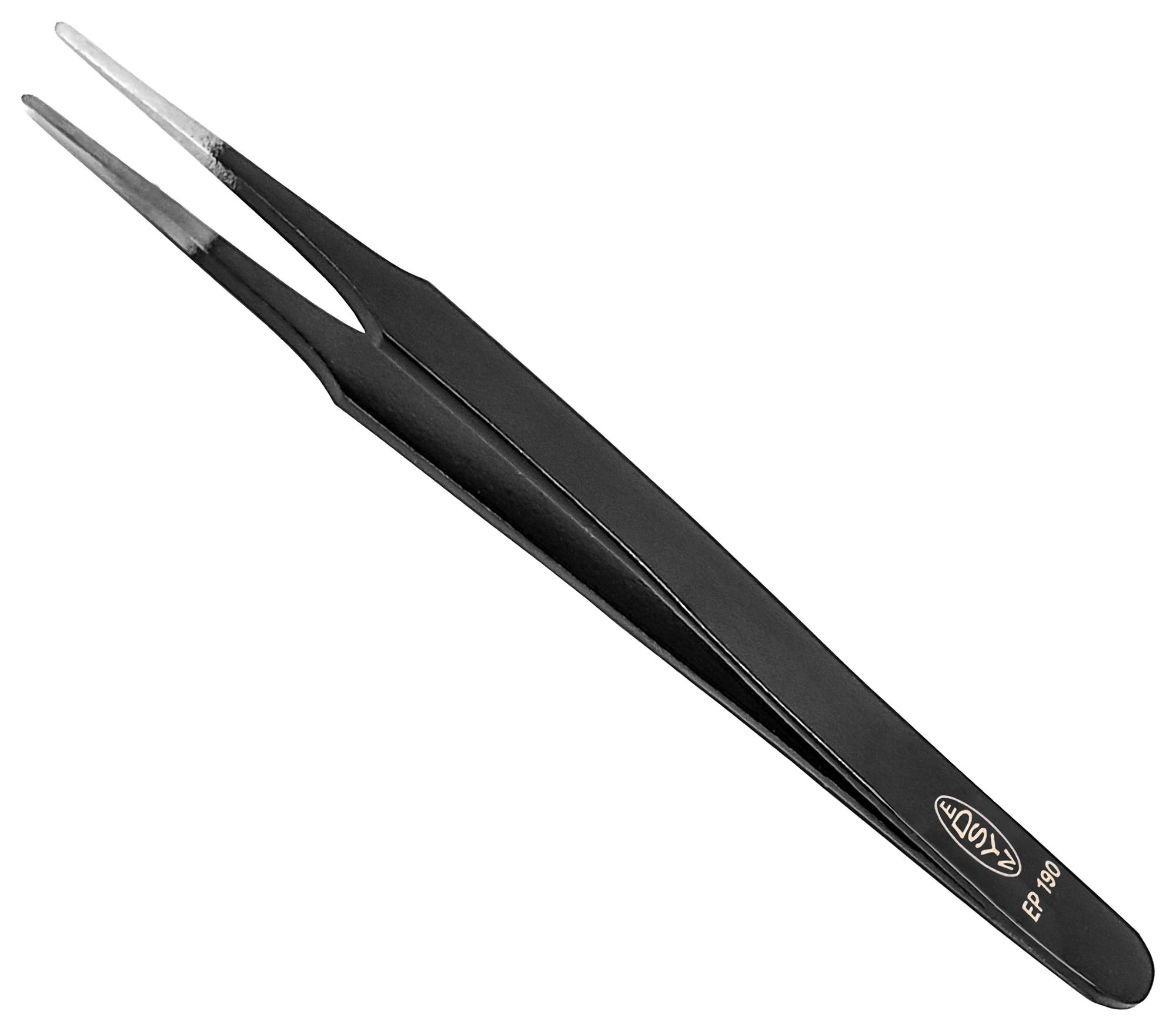 Edsyn Ep 190 Esd Tweezer, Broad/flat, 120Mm