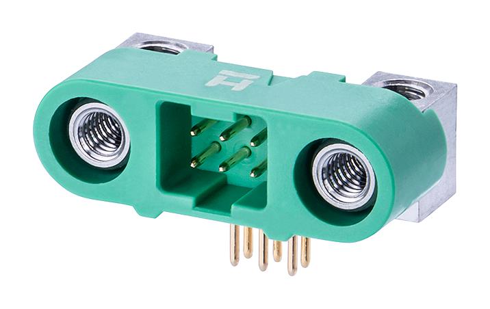 Harwin G125-Mh10605M4P Connector, R/a Hdr, 6Pos, 2Row, 1.25Mm