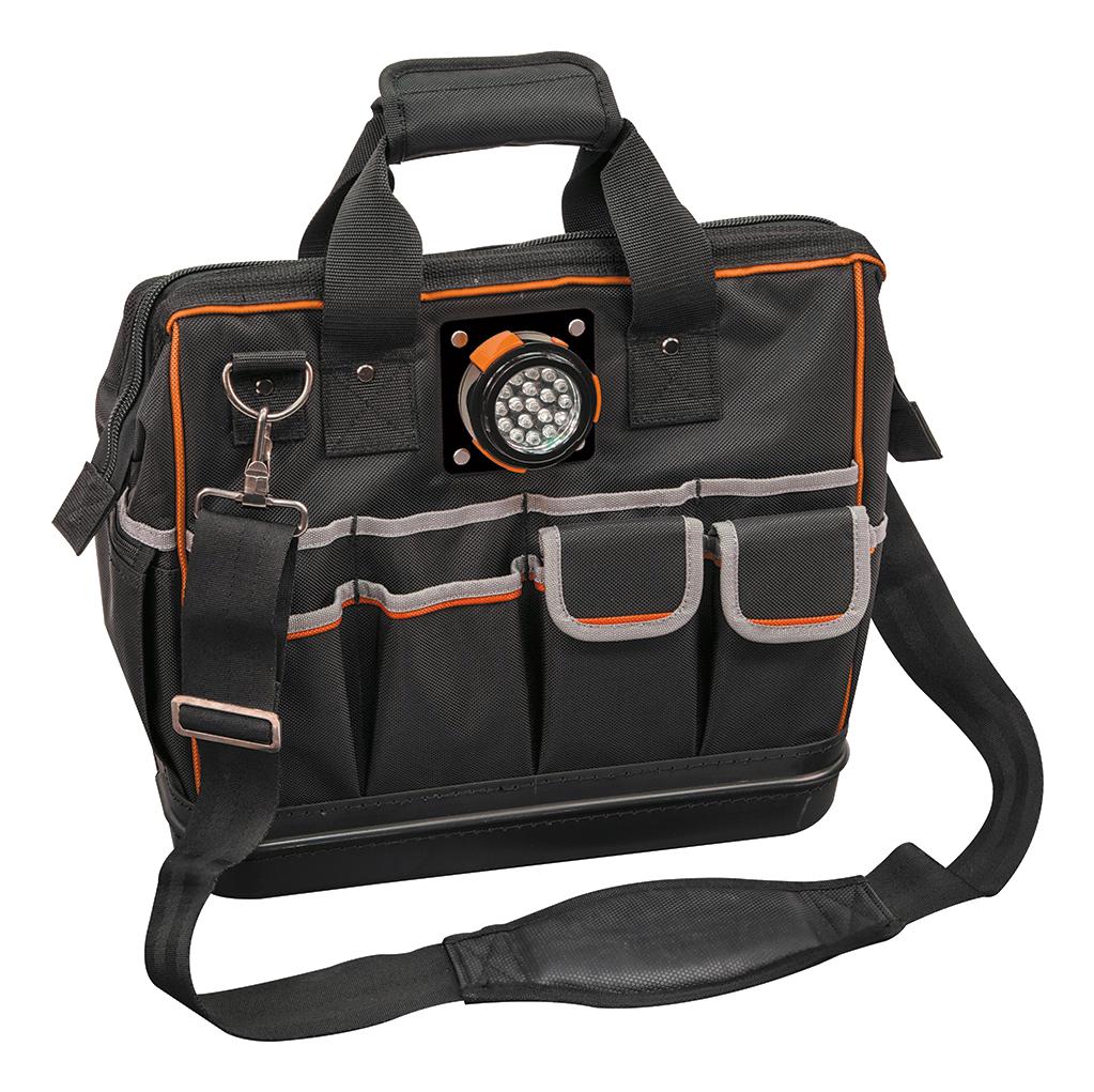 Klein Tools 55431 Lighted Tool Bag, 1680D Ballistic Weave