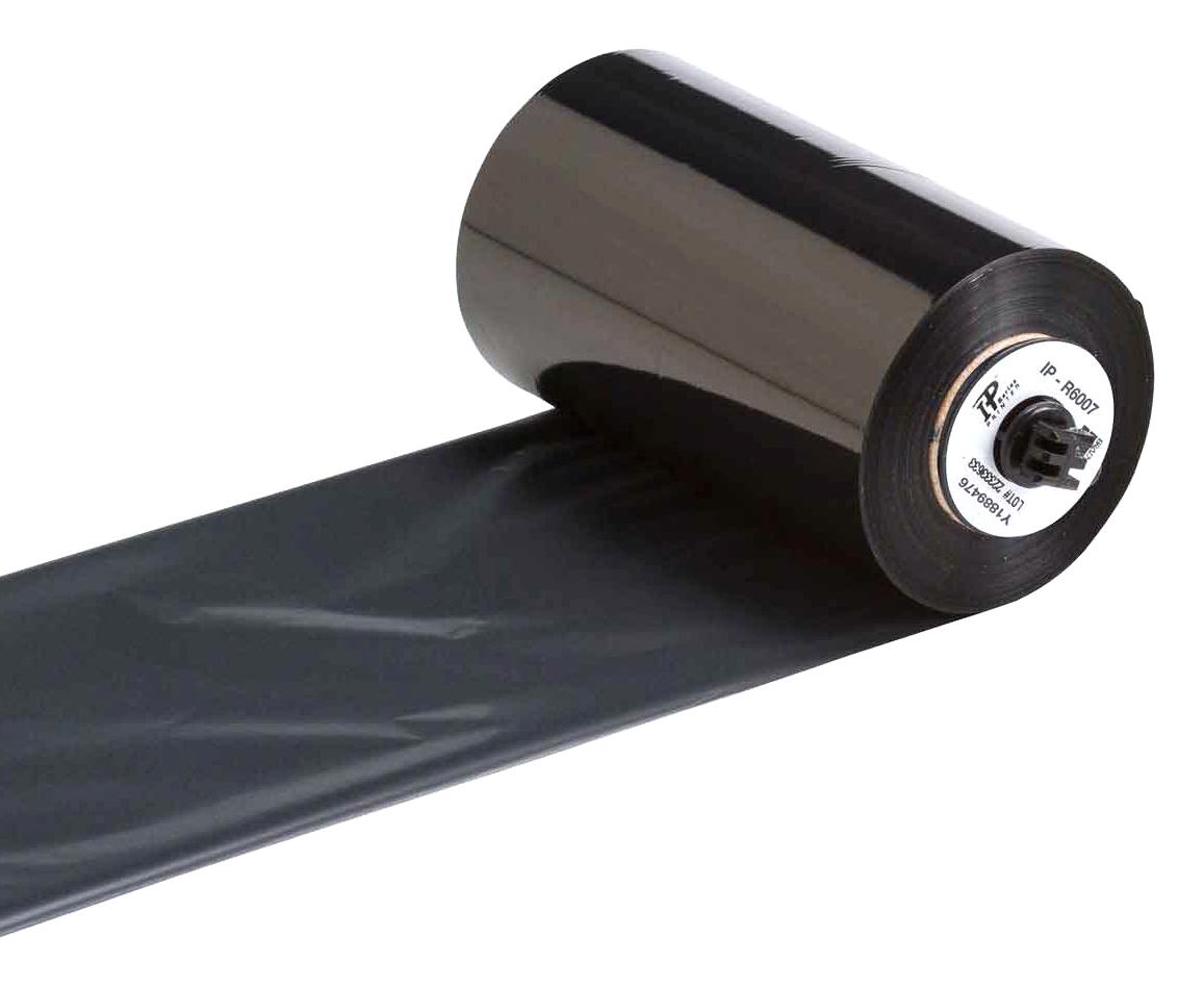 Brady Ip-R6007 Printer Ribbon, Black Ink, Polyester