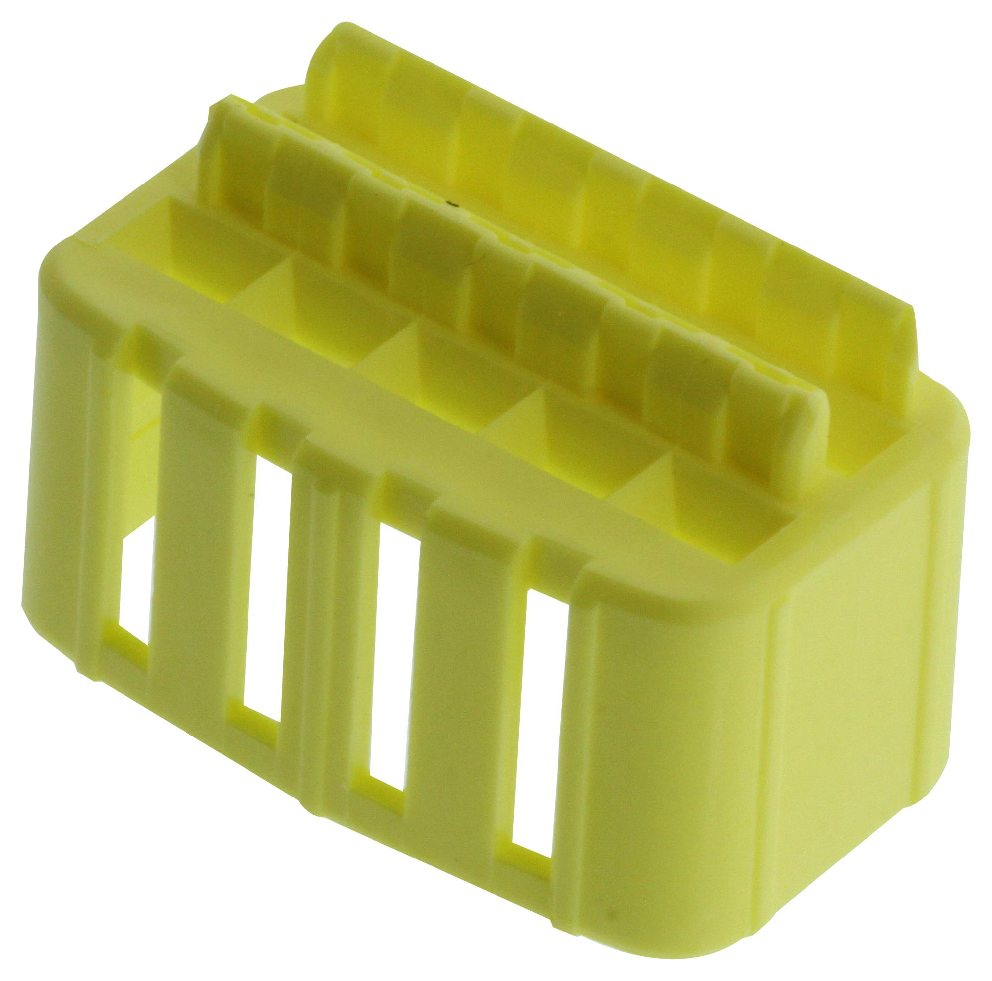 Amp - Te Connectivity 174658-7 Double Lock Plate, Pbt, Yellow