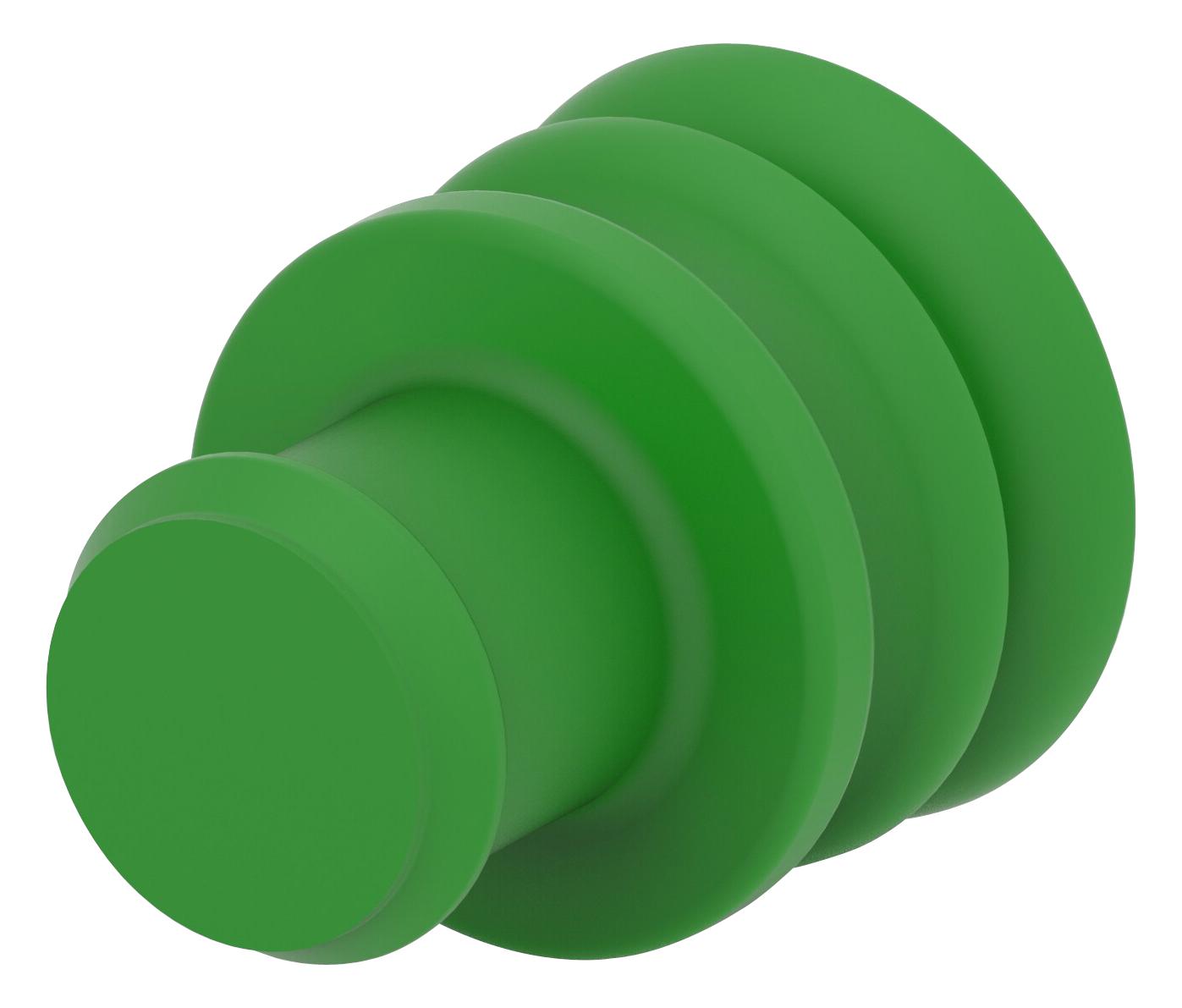 Te Connectivity 828922-2 Sealing Plug, Silicone, Green