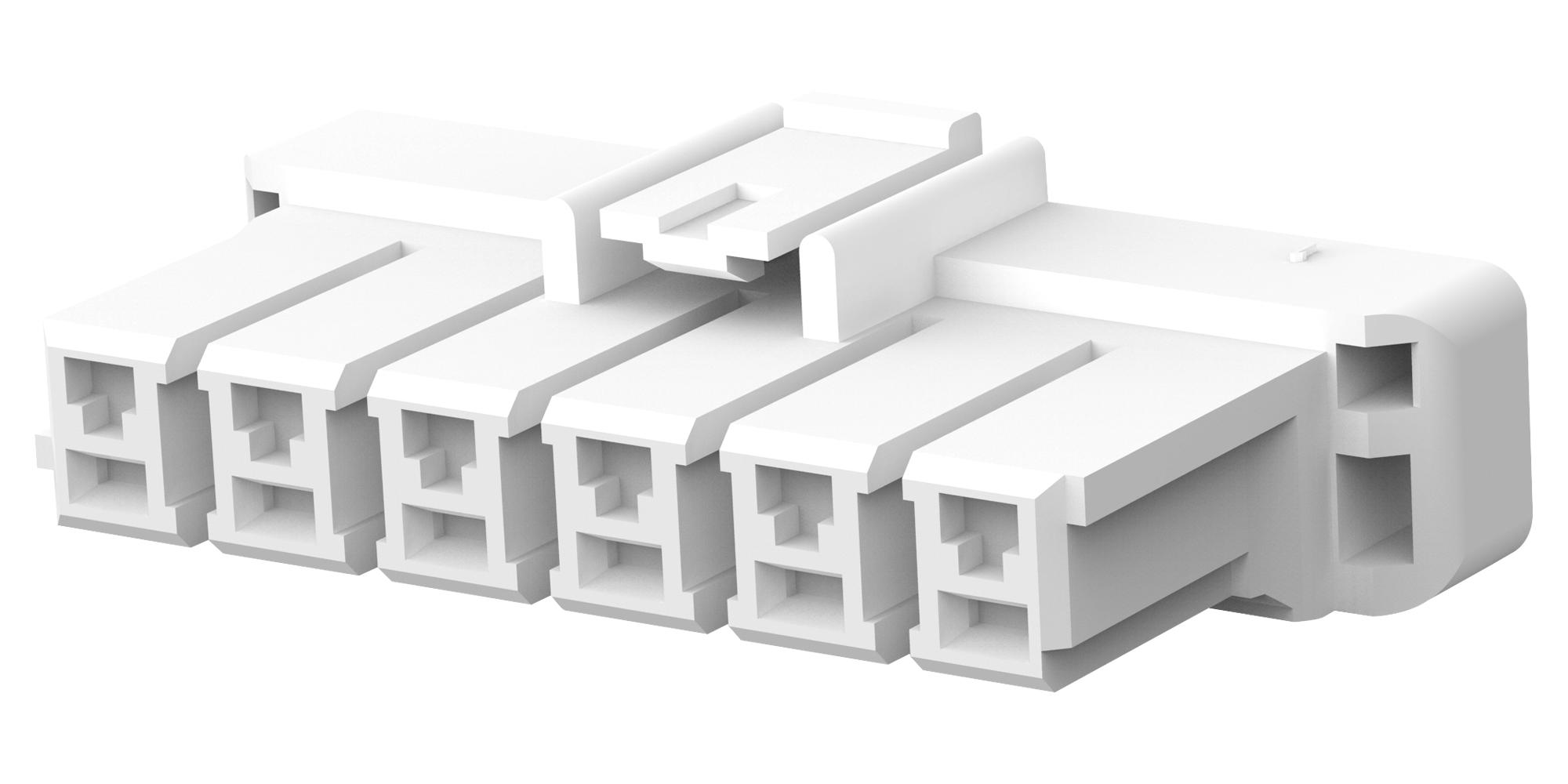 Amp - Te Connectivity 1376391-1 Plug Housing, 6Pos, Pa 6.6 Gf, Natural