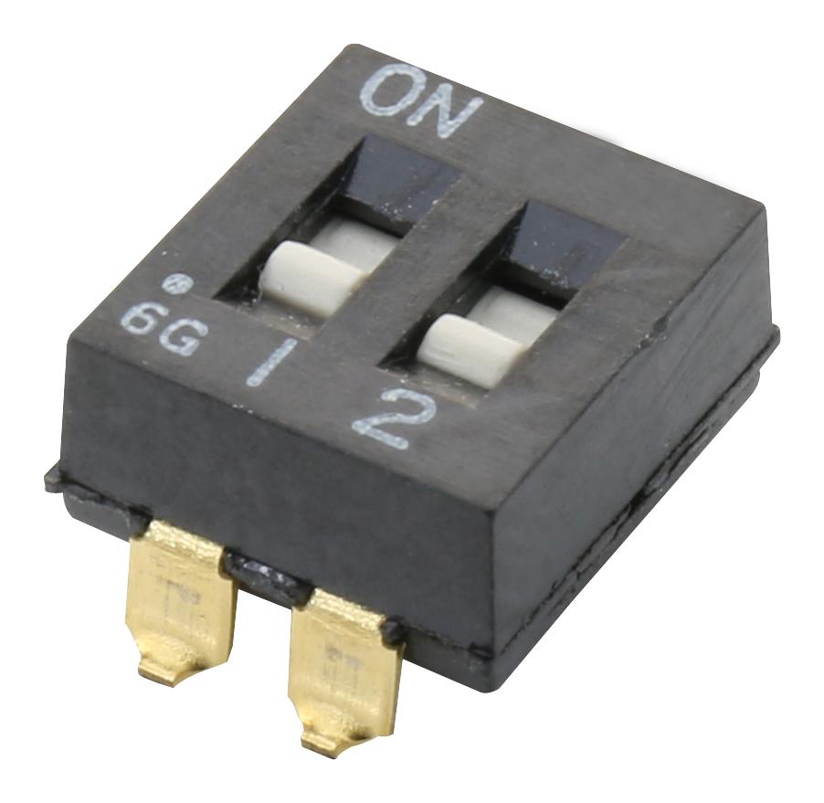 Alcoswitch - Te Connectivity 1825059-1 Dip Switch, 2Pos, Spst, 0.1A, 24V, Th