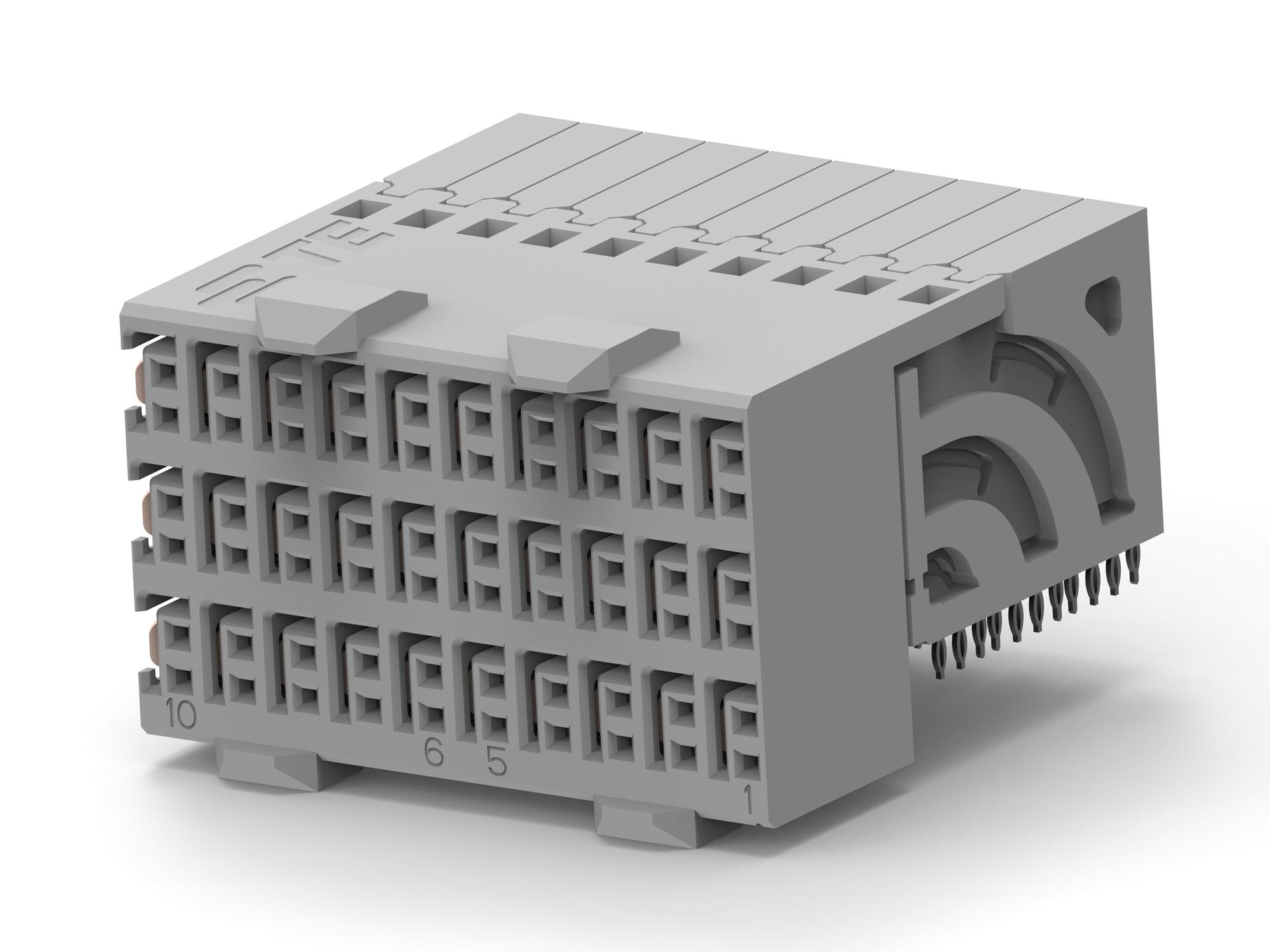 Te Connectivity 2065883-1 Backplane Conn, Rcpt, 6R/60Pos, 2.5Mm