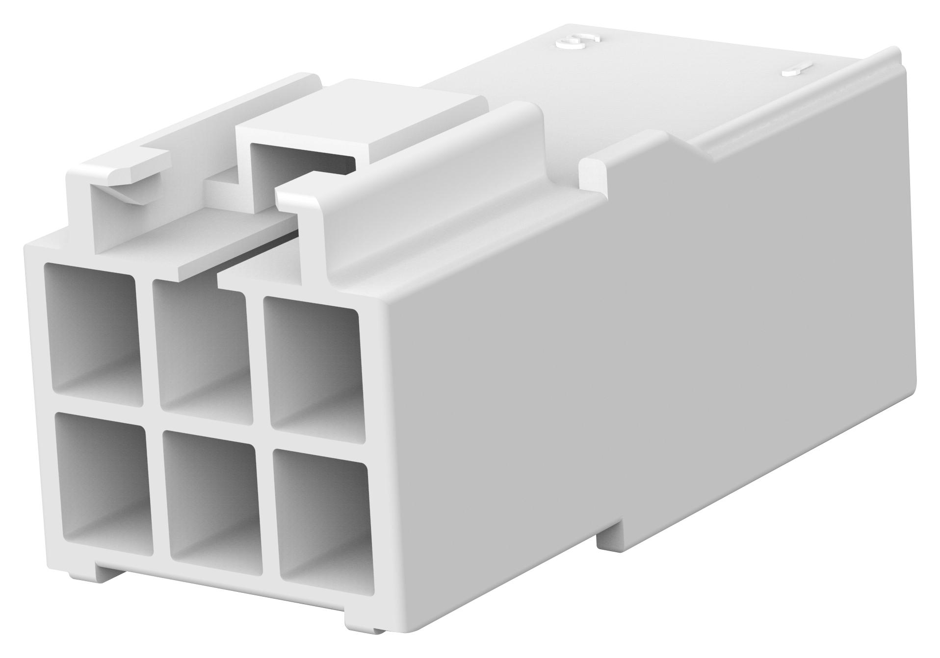 Amp - Te Connectivity 176285-1 Connector Housing, Rcpt, 6Pos, 3.96Mm