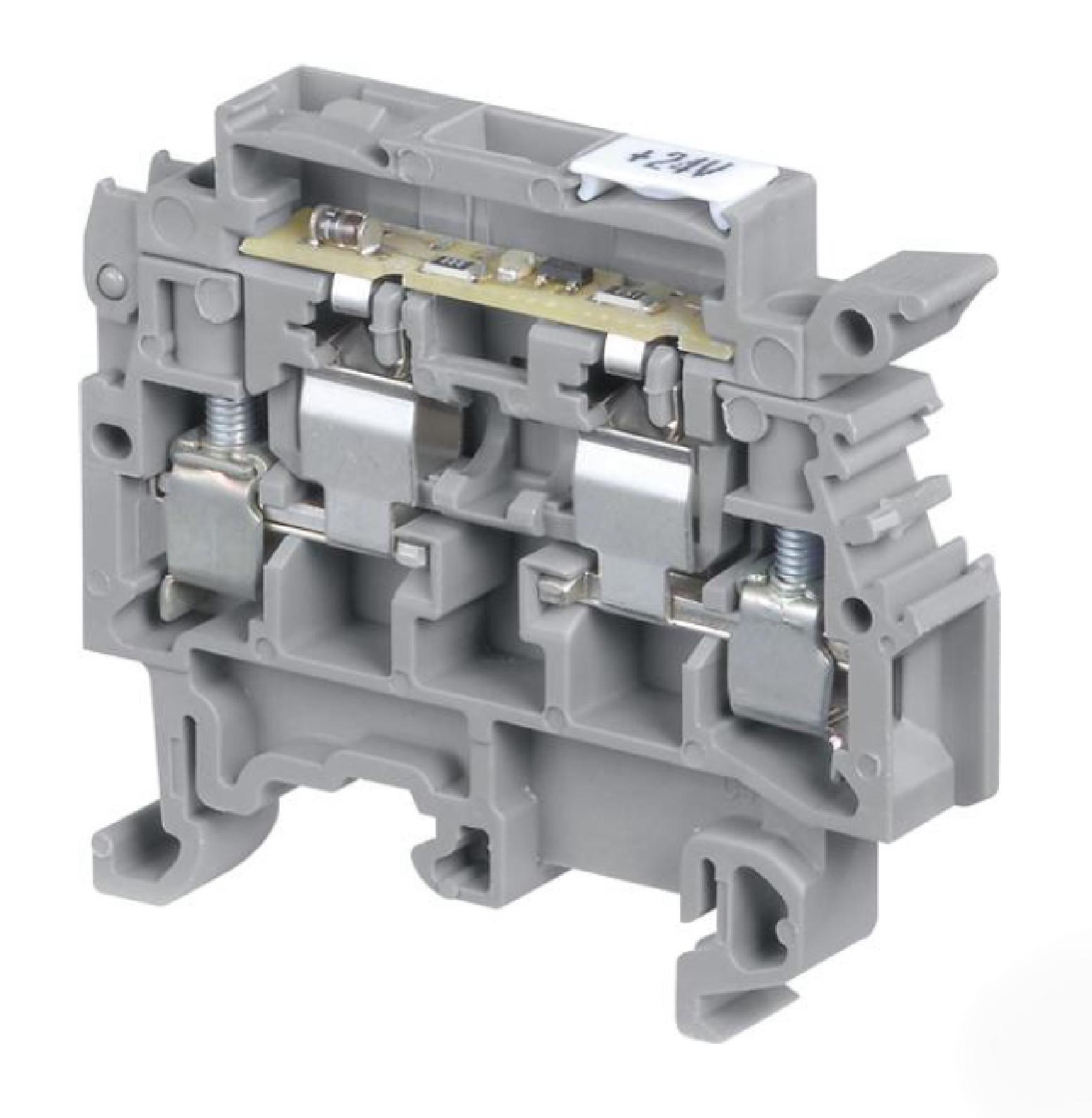 Entrelec - Te Connectivity 1Sna115663R2300 Terminal Block, Fused, 4Pos, 12Awg