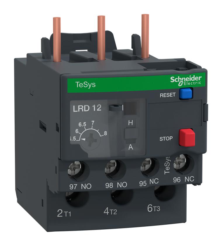 Schneider Electric Lrd12L Electronic Overload Controller, 5.5A-8A