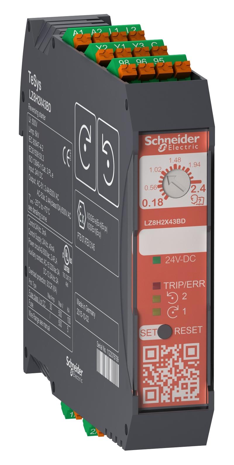 Schneider Electric Lz8H2X43Bd Tesys H Sto Rev 2.4A 24Vdc Push