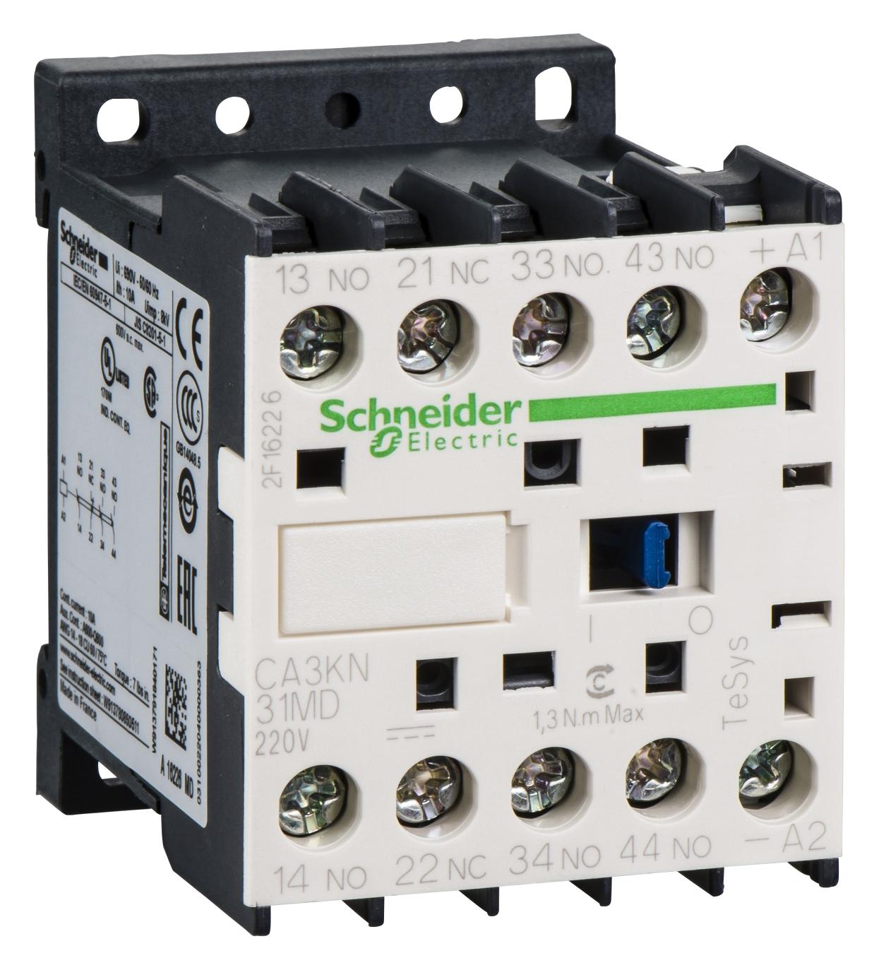 Schneider Electric Ca3Kn31Md Control Relay 3No 1Nc Contacts