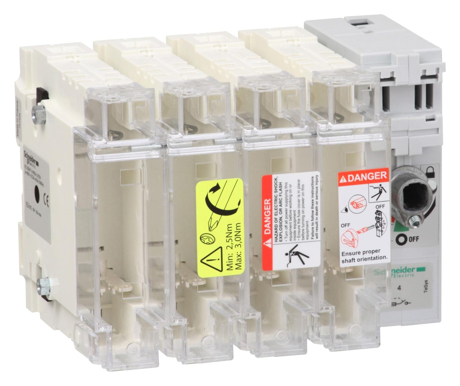 Schneider Electric Gs2J4 Fuse Disconnect Sw. 4X 100A 22X58