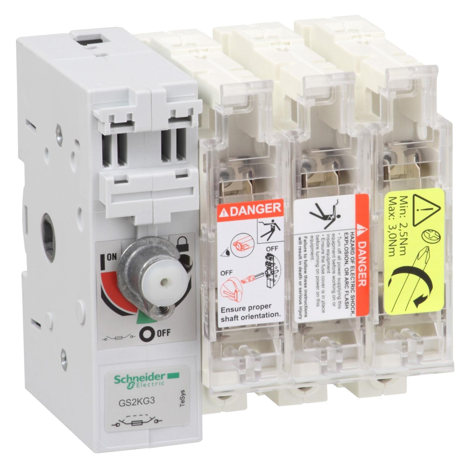 Schneider Electric Gs2Kg3 Fuse Disconnect Sw. 3X 125A 22X58