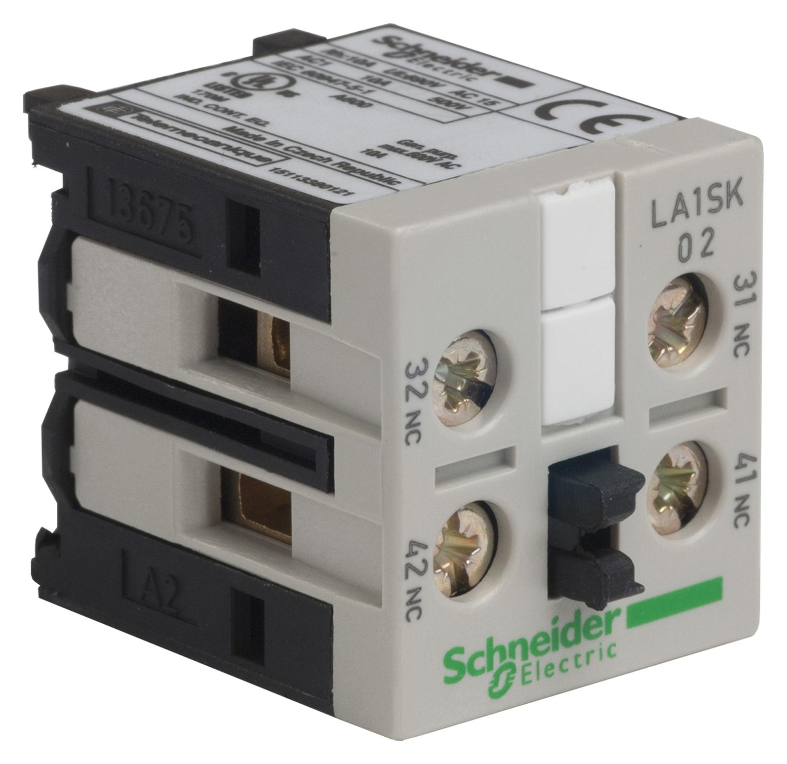 Schneider Electric La1Sk02 Contact Block 2 N/c Aux