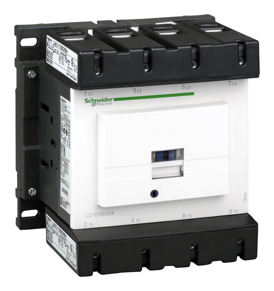 Schneider Electric Lc1D115004F7 Cont 200A 4Pl 110V50/60Hz