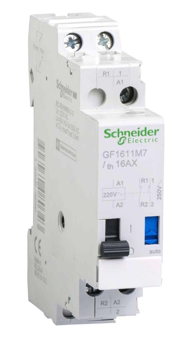 Schneider Electric Gf1611M7 Impulse Relay 1No 1Nc 16A Pole