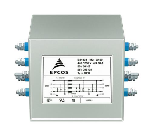 Epcos B84131M0003A116 Power Line Filter, 3 Phase, 16A, 440Vac