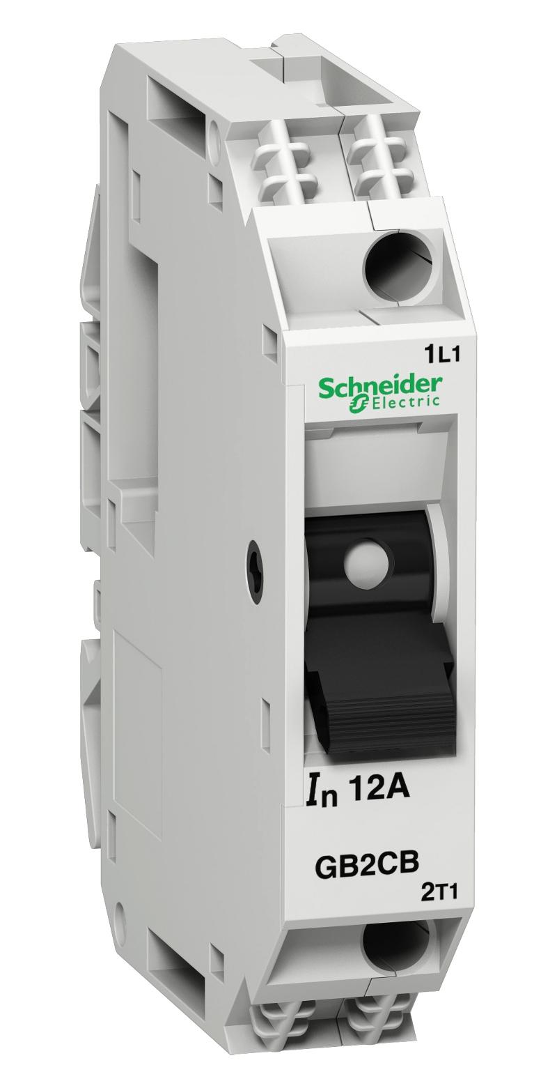 Schneider Electric Gb2Cb05 Thermomagnetic Ckt Breaker, 1P, 0.5A