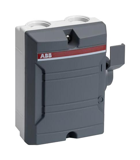 Abb 2Cma142400R1000 25A 2P Side Op. Grey Plastic Enc Switch