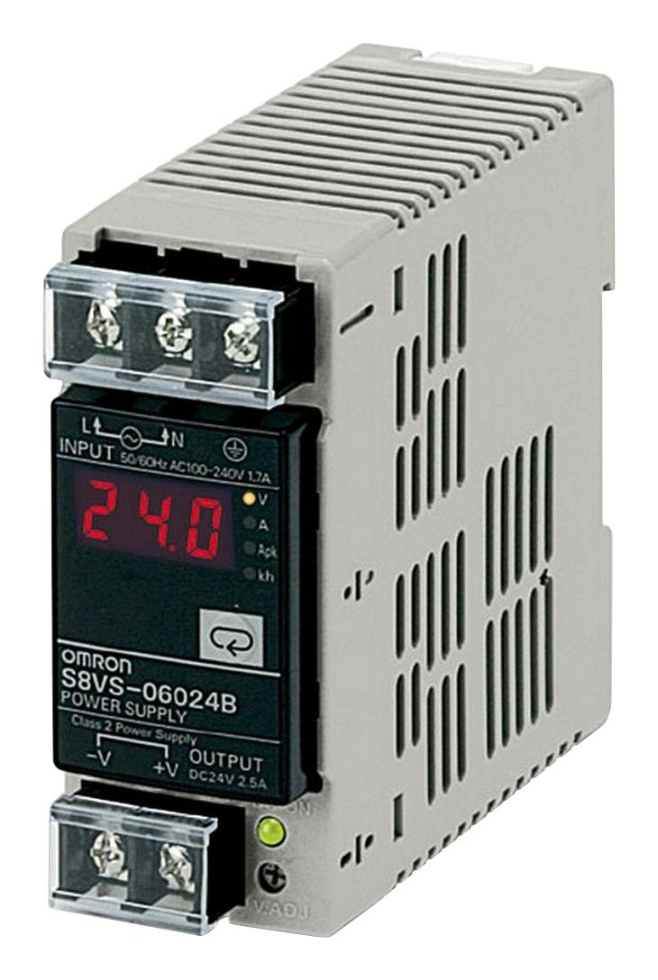 Omron S8Vs-06024B Power Supply, Ac-Dc, 24V, 2.5A