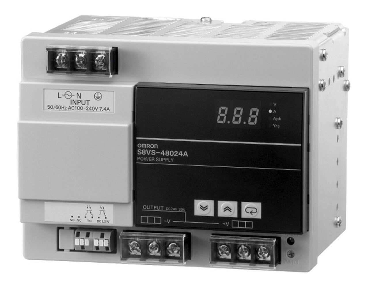 Omron S8Vs-48024A Power Supply, Ac-Dc, 24V, 20A