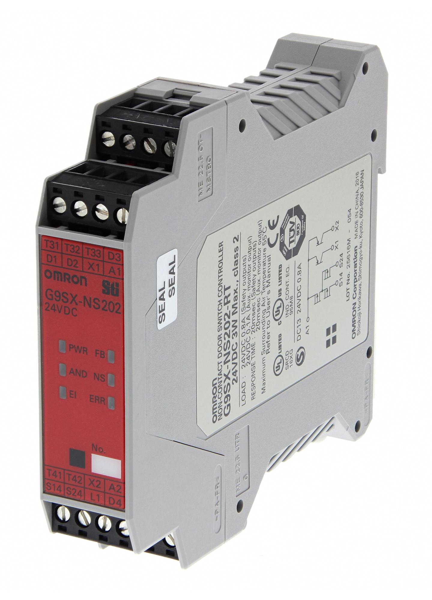 Omron Industrial Automation G9Sx-Ns202-Rt  Dc24 Safety Relay, 24Vdc, Din Rail