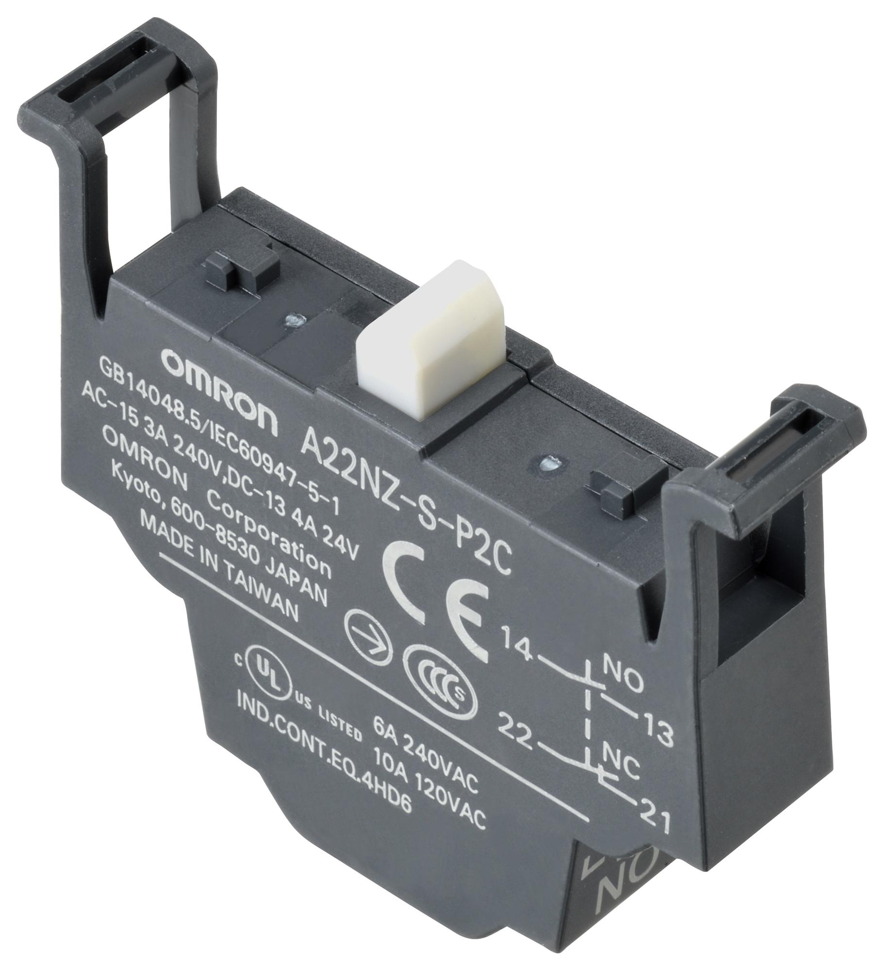 Omron Industrial Automation A22Nz-S-P2C Contact Blocks Switch Components