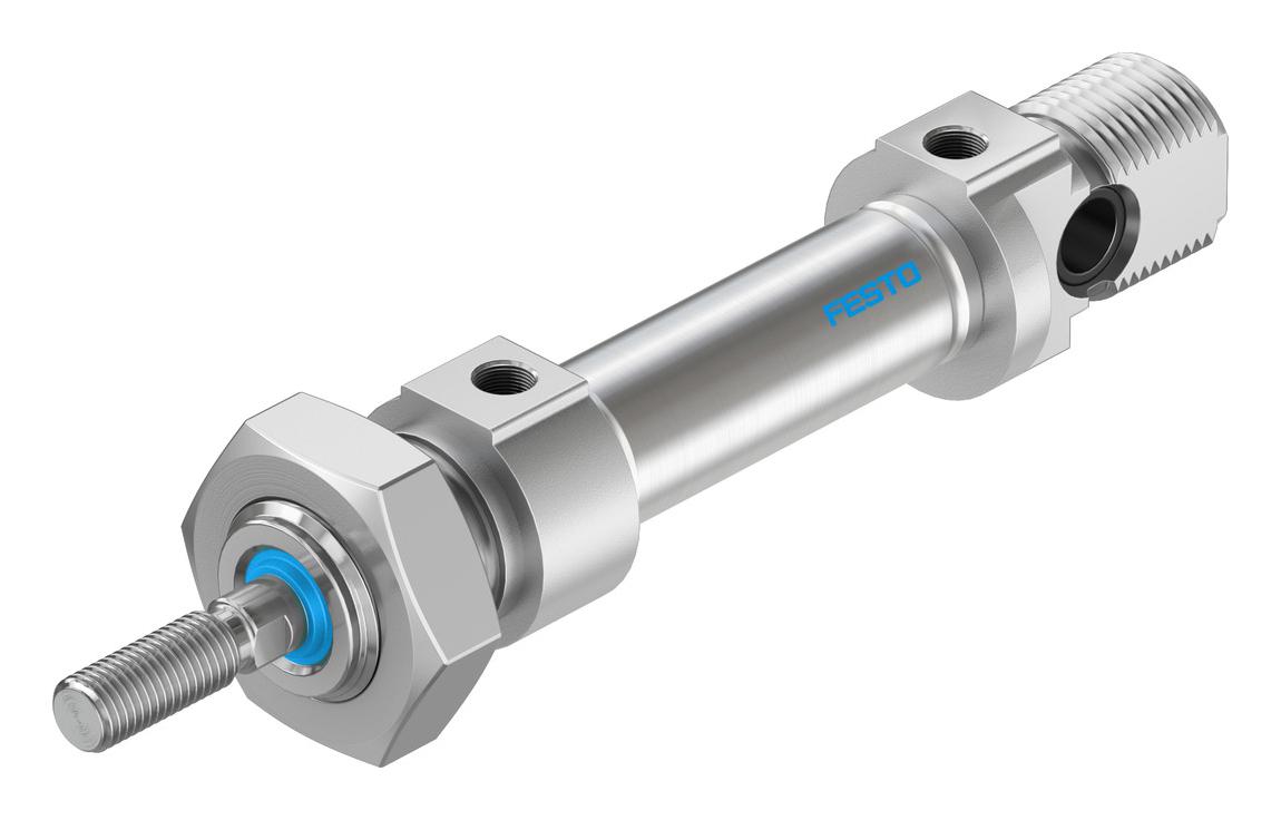 Festo Dsnu-12-10-P-A Cylinder, Dbl Acting, 12Mm, 10Bar, 10Mm