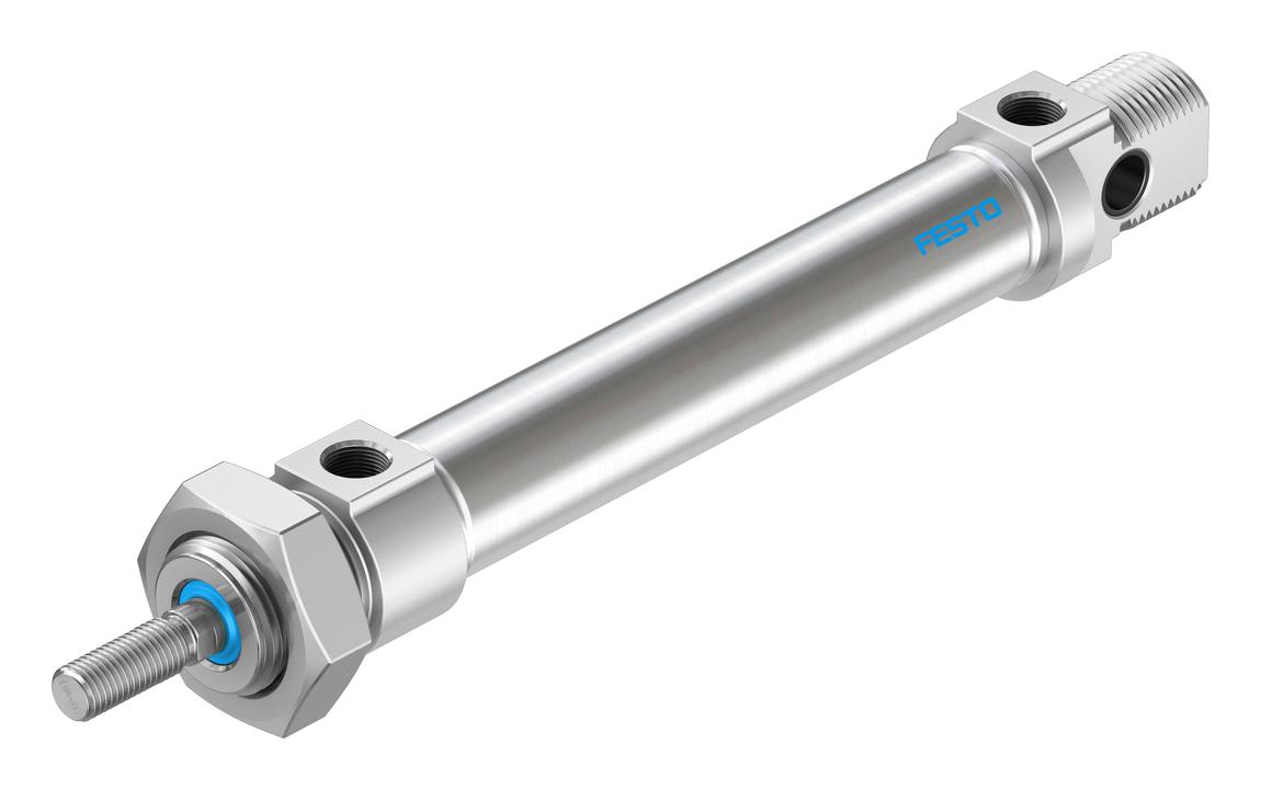 Festo Dsnu-20-80-P-A Cylinder, Dbl Acting, 20Mm, 10Bar, 80Mm