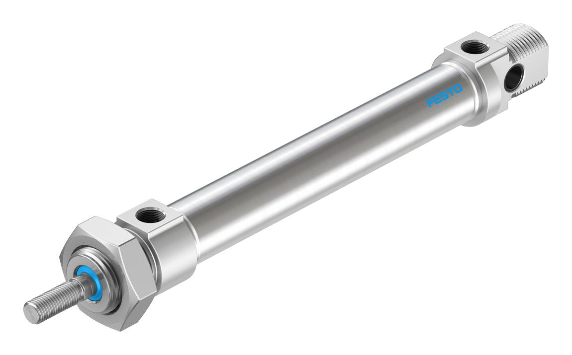 Festo Dsnu-20-100-P-A Cylinder, Dbl Acting, 20Mm, 10Bar, 100Mm