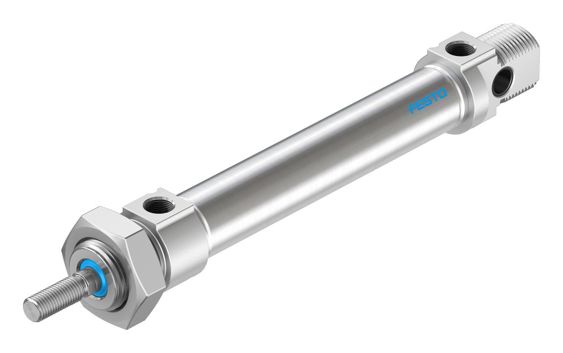 Festo Dsnu-20-80-Ppv-A Cylinder, Dbl Acting, 20Mm, 10Bar, 80Mm