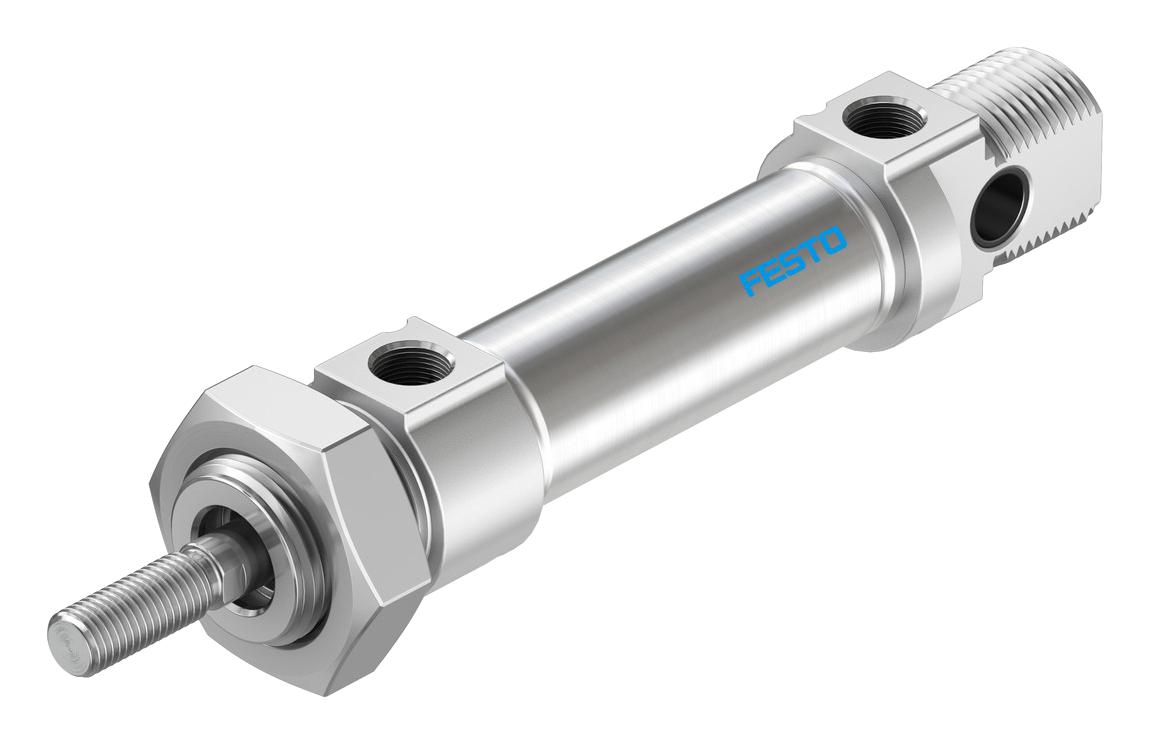 Festo Dsnu-20-25-Ppv-A Cylinder, Dbl Acting, 20Mm, 10Bar, 25Mm