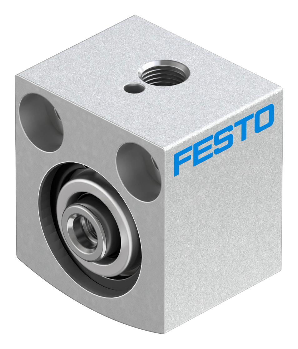 Festo Aevc-12-5-I-P Cylinder, Sgl Acting, 12Mm, 10Bar, 5Mm