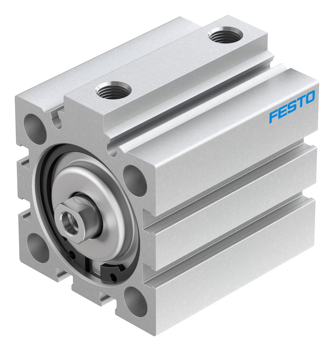 Festo Advc-40-25-I-P-A Cylinder, Dbl Acting, 40Mm, 10Bar, 25Mm