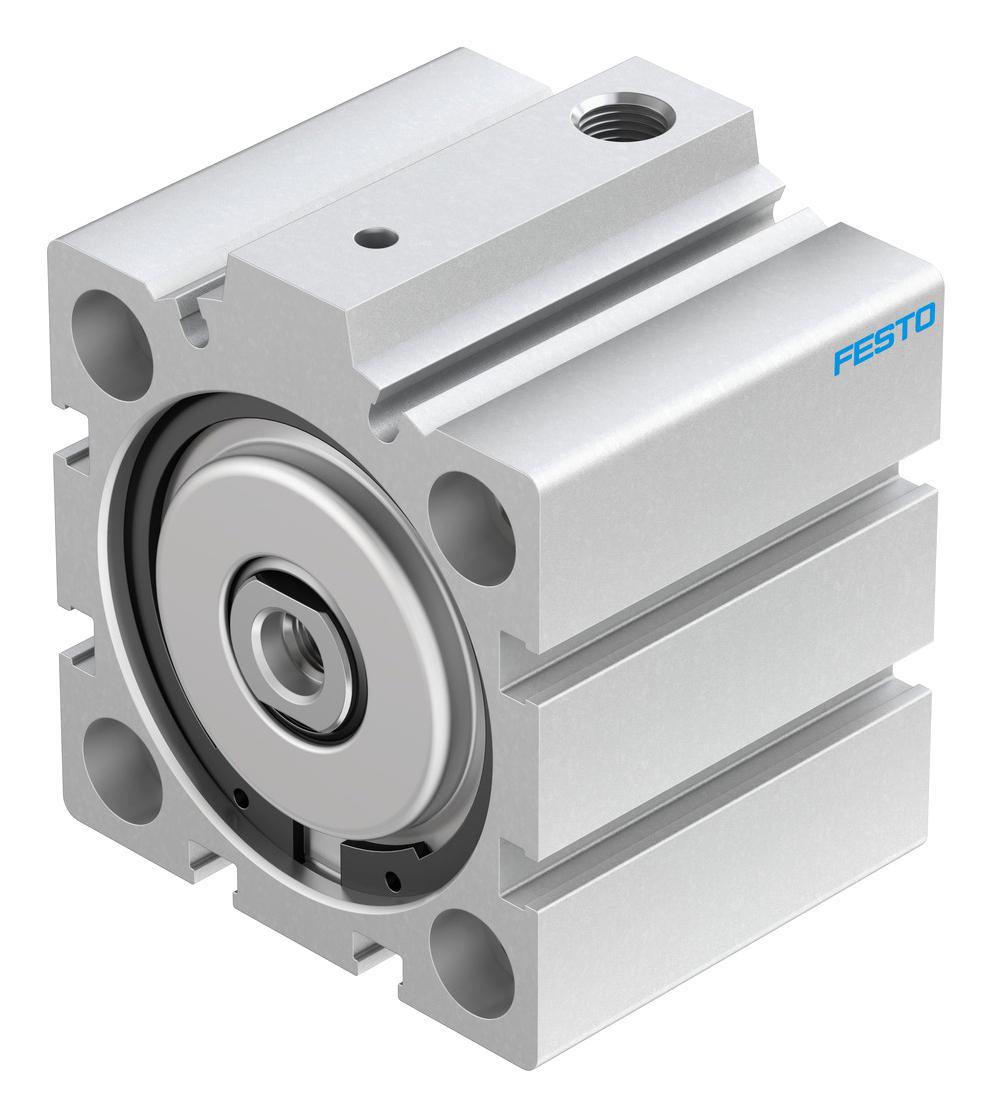 Festo Aevc-50-25-I-P Cylinder, Sgl Acting, 50Mm, 10Bar, 25Mm