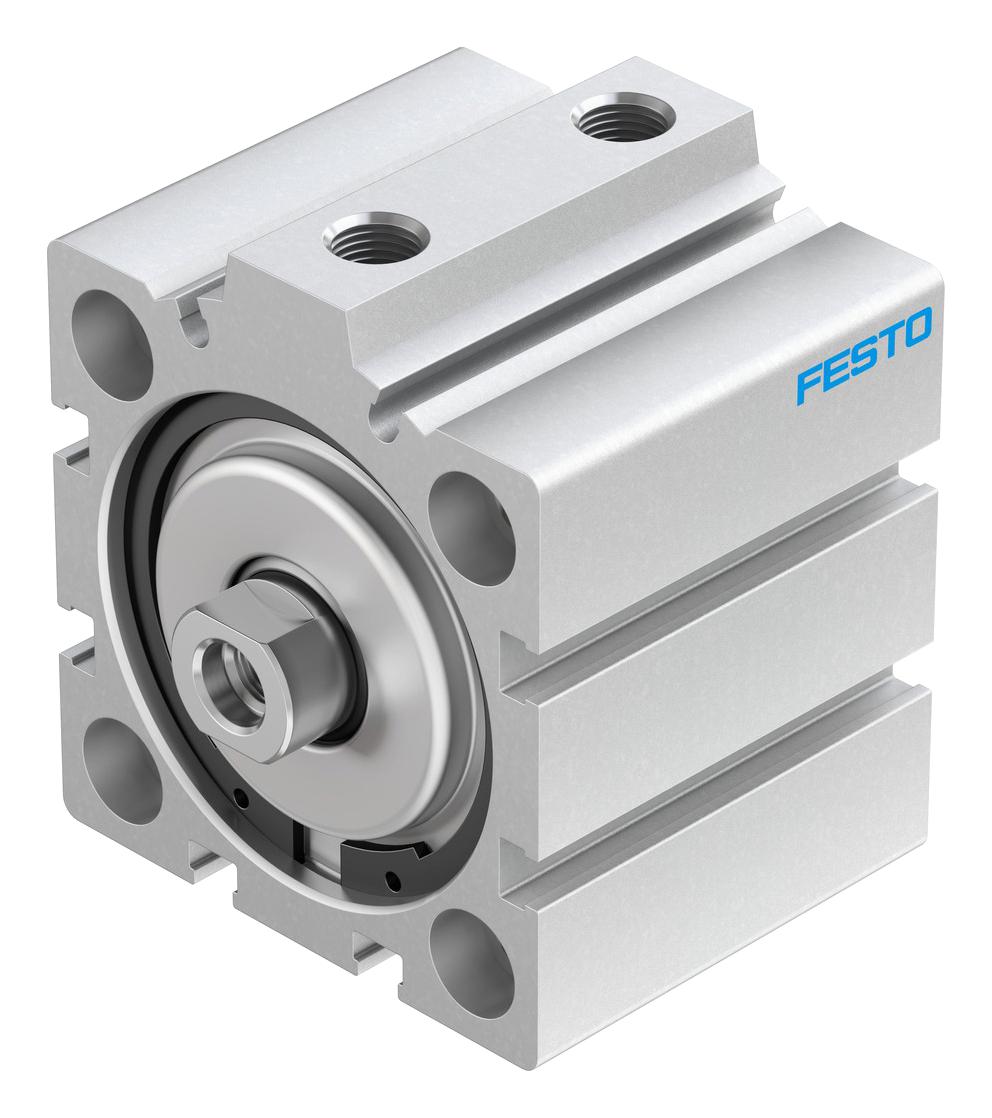 Festo Advc-50-20-I-P Cylinder, Dbl Acting, 50Mm, 10Bar, 20Mm