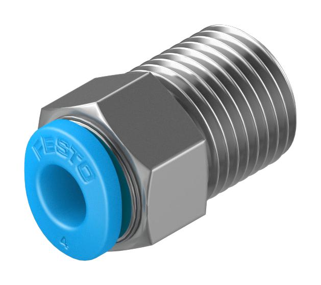 Festo 153305 Push-In Fitting, 4Mm, R1/8