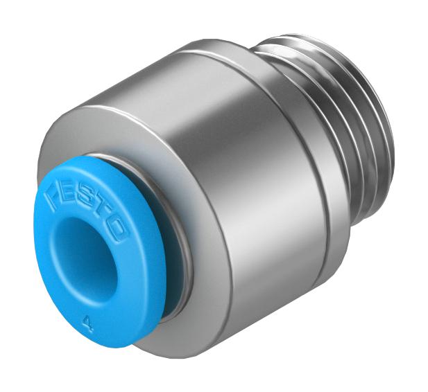 Festo Qsm-G1/8-4-I Push-In Fitting, 4Mm, G1/8, 13Mm