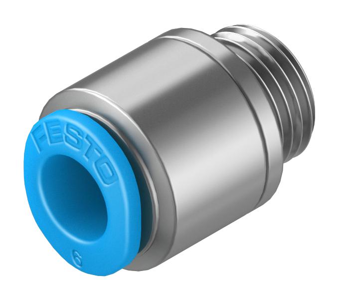 Festo Qsm-G1/8-6-I Push-In Fitting, 6Mm, G1/8, 13Mm