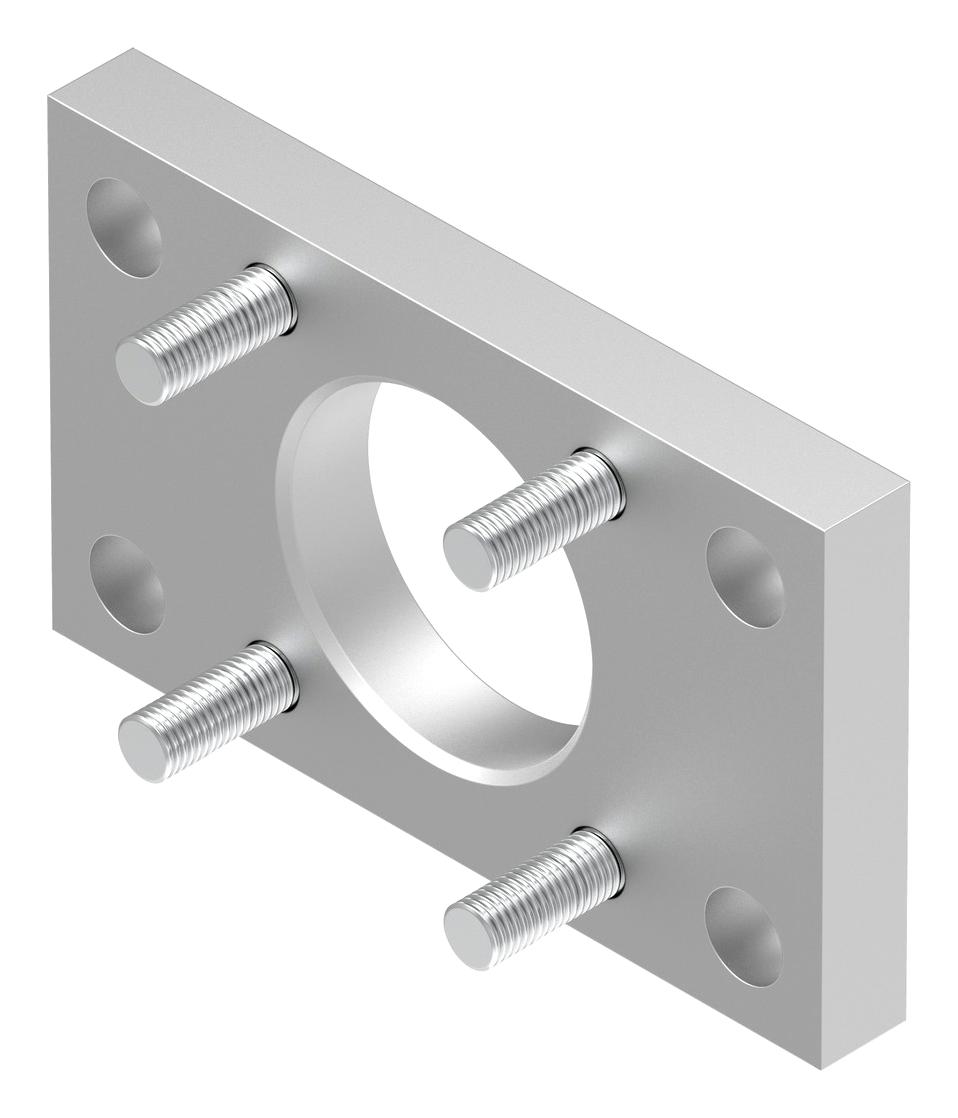 Festo 174377 Flange Mounting, 40Mm, Galvanized Steel