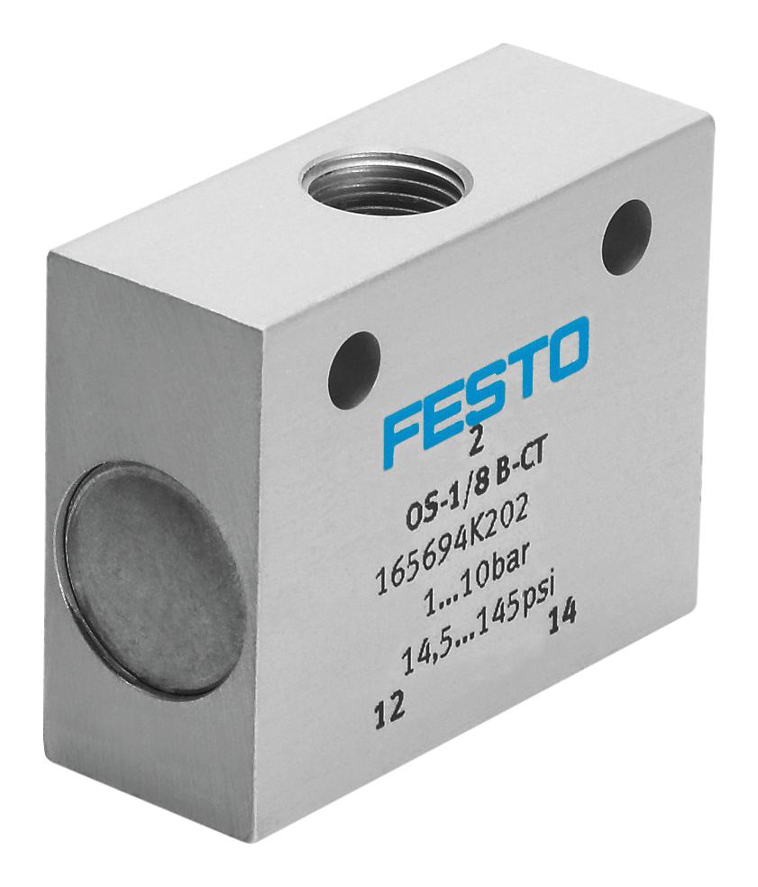 Festo Os-1/4-B Pneumatic Valve, 1 To 10Bar, Or Gate