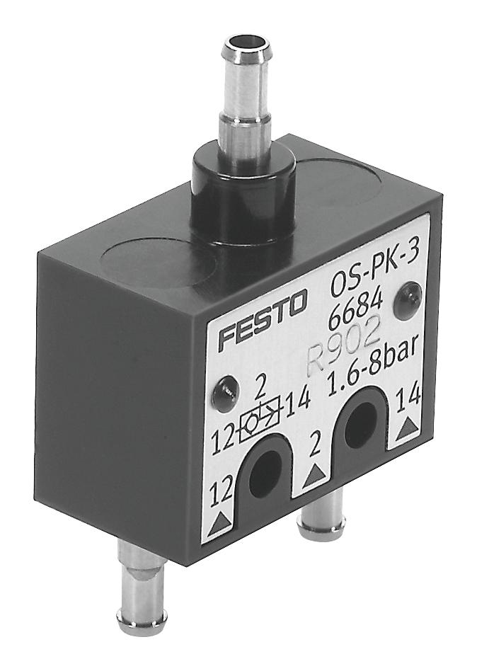 Festo Os-Pk-3 Pneumatic Valve, 1 To 10Bar, Or Gate